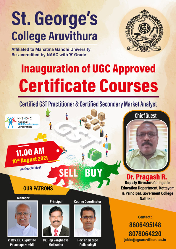 Inauguration of UGC Approved Certificate Courses